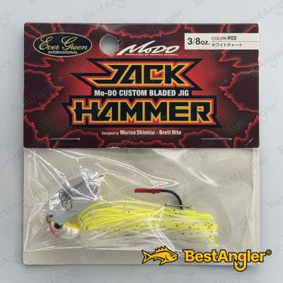Evergreen Jack Hammer 3/8 oz 10 g White Chart #02
