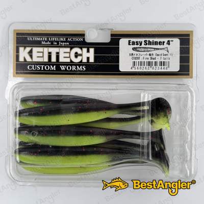Keitech Easy Shiner 4" Fire Shad - CT#20