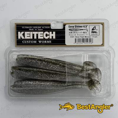 Keitech Easy Shiner 4.5" Silver Flash Minnow - #416