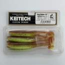 Keitech Easy Shiner 4.5" Motoroil / Chartreuse - CT#14