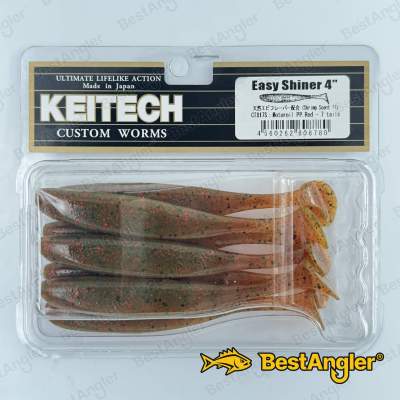 Keitech Easy Shiner 4" Motoroil PP. Red - CT#17