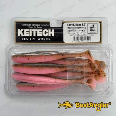 Keitech Easy Shiner 4.5" Motoroil / Rose - CT#16