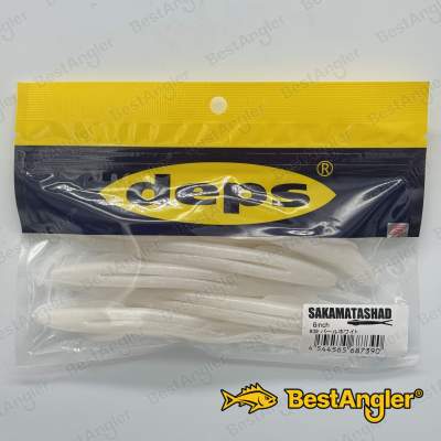 Deps Sakamata Shad 6" #39 Pearl White