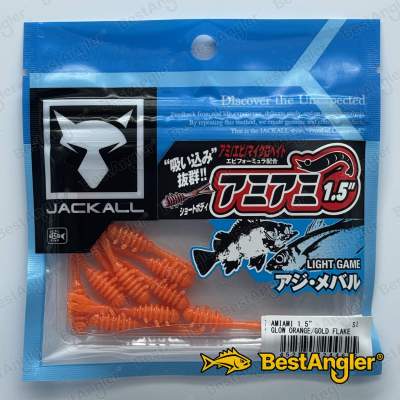 Jackall AMIAMI 1.5" Glow Orange / Gold Flake