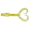 Keitech Little Spider 2" Chartreuse Red Flake