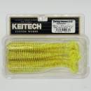 Keitech Swing Impact 4.5" Chartreuse Red Flake - PAL#01