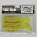 Keitech Easy Shiner 3.5" Chartreuse Red Flake - PAL#01