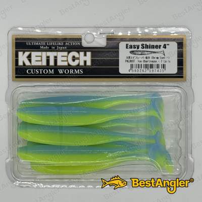 Keitech Easy Shiner 4" Ice Chartreuse - PAL#03