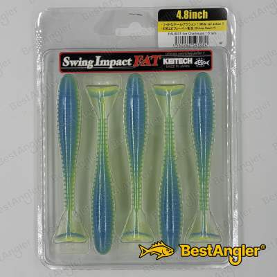 Keitech FAT Swing Impact 4.8" Ice Chartreuse - PAL#03