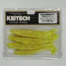Keitech Easy Shiner 4" Chartreuse Red Flake - PAL#01