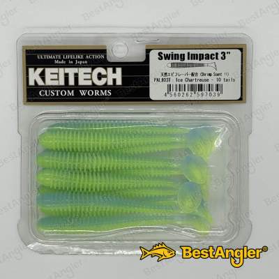 Keitech Swing Impact 3" Ice Chartreuse - PAL#03