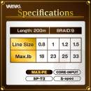 Varivas Super Trout Advance Max Power PE X9 S-spec 200 m