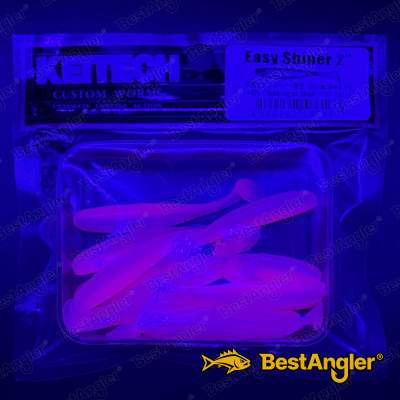 Keitech Easy Shiner 2" Bubblegum Shad - #442 - UV