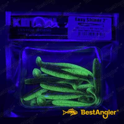 Keitech Easy Shiner 2" Green Pumpkin Chartreuse - #401 - UV