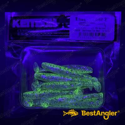 Keitech Easy Shiner 2" Chartreuse Ice Shad - CT#28 - UV