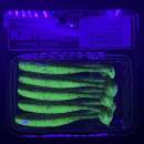 Keitech Easy Shiner 3" Green Pumpkin Chartreuse - #401 - UV