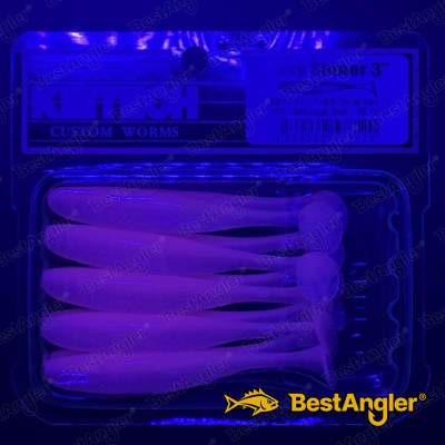 Keitech Easy Shiner 3" Bubblegum Shad - #442 - UV