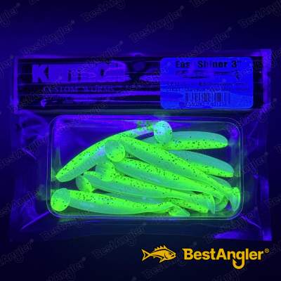 Keitech Easy Shiner 3" Chartreuse Pepper Shad - CT#30 - UV