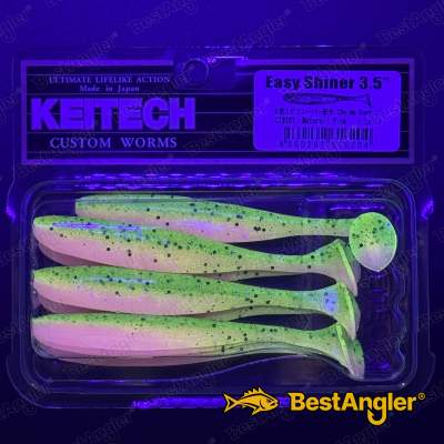 Keitech Easy Shiner 3.5" Motoroil / Pink - CT#16 - UV