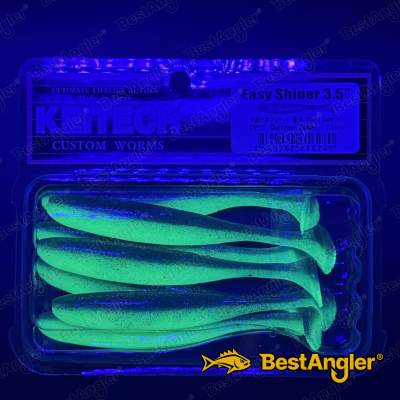 Keitech Easy Shiner 3.5" Chartreuse Thunder - CT#12 - UV