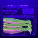 Keitech Easy Shiner 4" Motoroil / Pink - CT#16 - UV