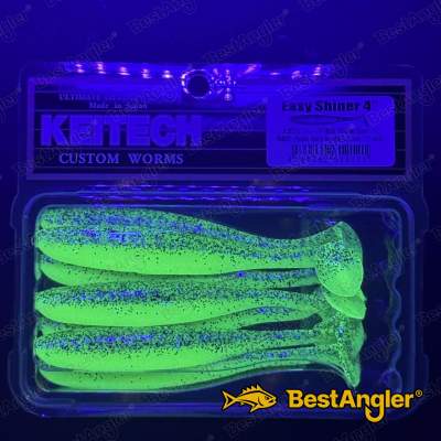 Keitech Easy Shiner 4" Purple Chartreuse - BA#03 - UV