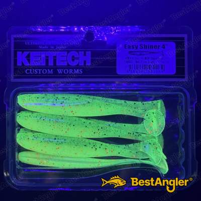 Keitech Easy Shiner 4" Hot Fire Tiger - EA#05 - UV