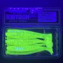 Keitech Easy Shiner 4" Chartreuse Red Flake - PAL#01 - UV
