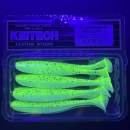 Keitech Easy Shiner 4" Chartreuse Pepper Shad - CT#30 - UV