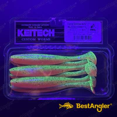 Keitech Easy Shiner 4.5" Fire Tiger - #449 - UV