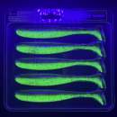 Keitech Easy Shiner 5" Green Pumpkin Chartreuse - #401 - UV