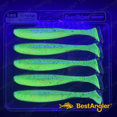 Keitech Easy Shiner 5" Hot Fire Tiger - EA#05 - UV