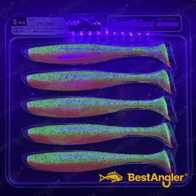 Keitech Easy Shiner 5" Fire Tiger - #449 - UV