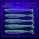 Keitech Easy Shiner 5" Chartreuse Ice Shad - CT#28 - UV