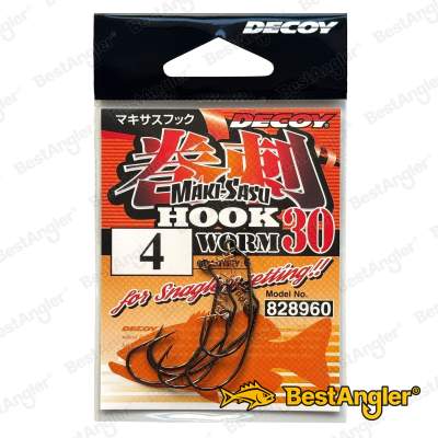 DECOY Worm 30 Makisasu Hook #4