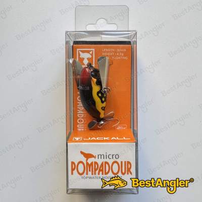 Jackall Micro Pompadour Makkuro Dokugaeru