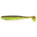 Keitech Easy Shiner 4" Green Pumpkin Chartreuse - #401