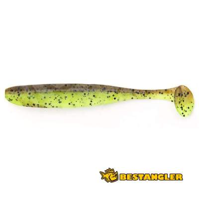 Keitech Easy Shiner 4" Green Pumpkin Chartreuse - #401