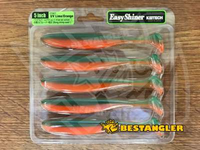 Keitech Easy Shiner 5" UV Lime / Orange - CT#27