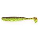 Keitech Easy Shiner 4.5" Green Pumpkin Chartreuse - #401