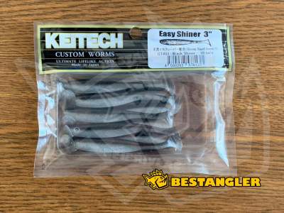 Keitech Easy Shiner 3" Black Shiner - CT#03