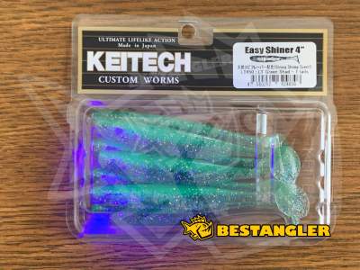 Keitech Easy Shiner 4" Green Shad - LT#50 - UV