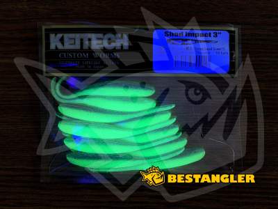 Keitech Shad Impact 3" Chartreuse Thunder - CT#12