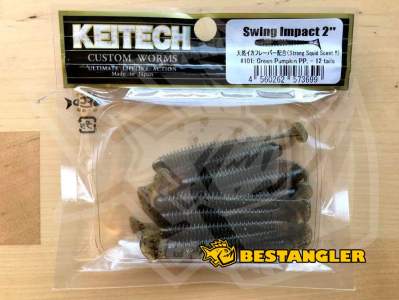 Keitech Swing Impact 2" Green Pumpkin PP. - #101