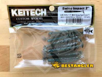 Keitech Swing Impact 2" Hasu (Silver Shiner) - #431