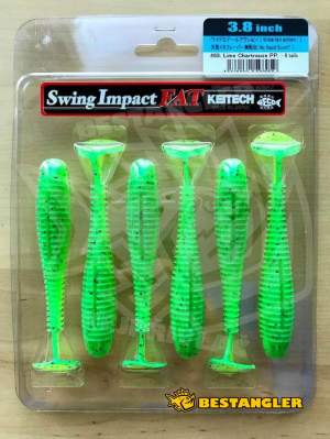 Keitech FAT Swing Impact 3.8" Lime Chartreuse PP. - #468