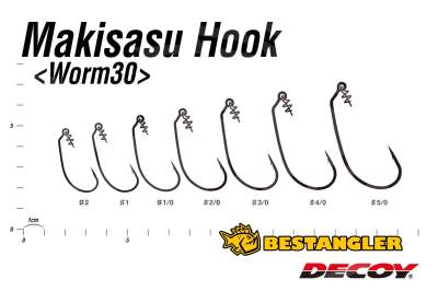 DECOY Worm 30 Makisasu Hook #1/0 - 828991