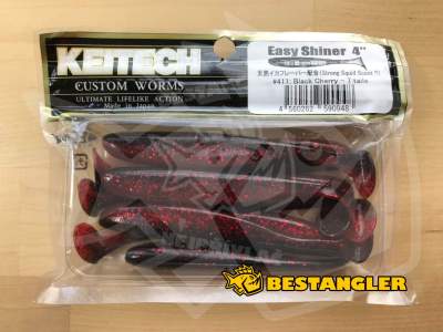 Keitech Easy Shiner 4" Black Cherry - #411