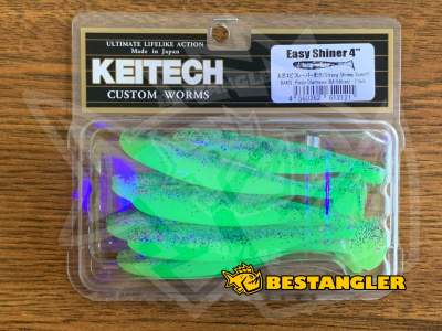 Keitech Easy Shiner 4" Purple Chartreuse - BA#03 - UV