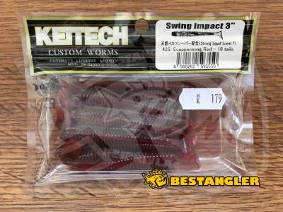 Keitech Swing Impact 3" Scuppernong / Red - #435